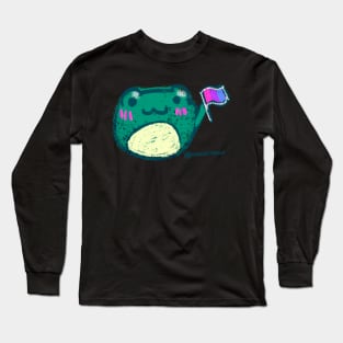 Bi pride froggo Long Sleeve T-Shirt